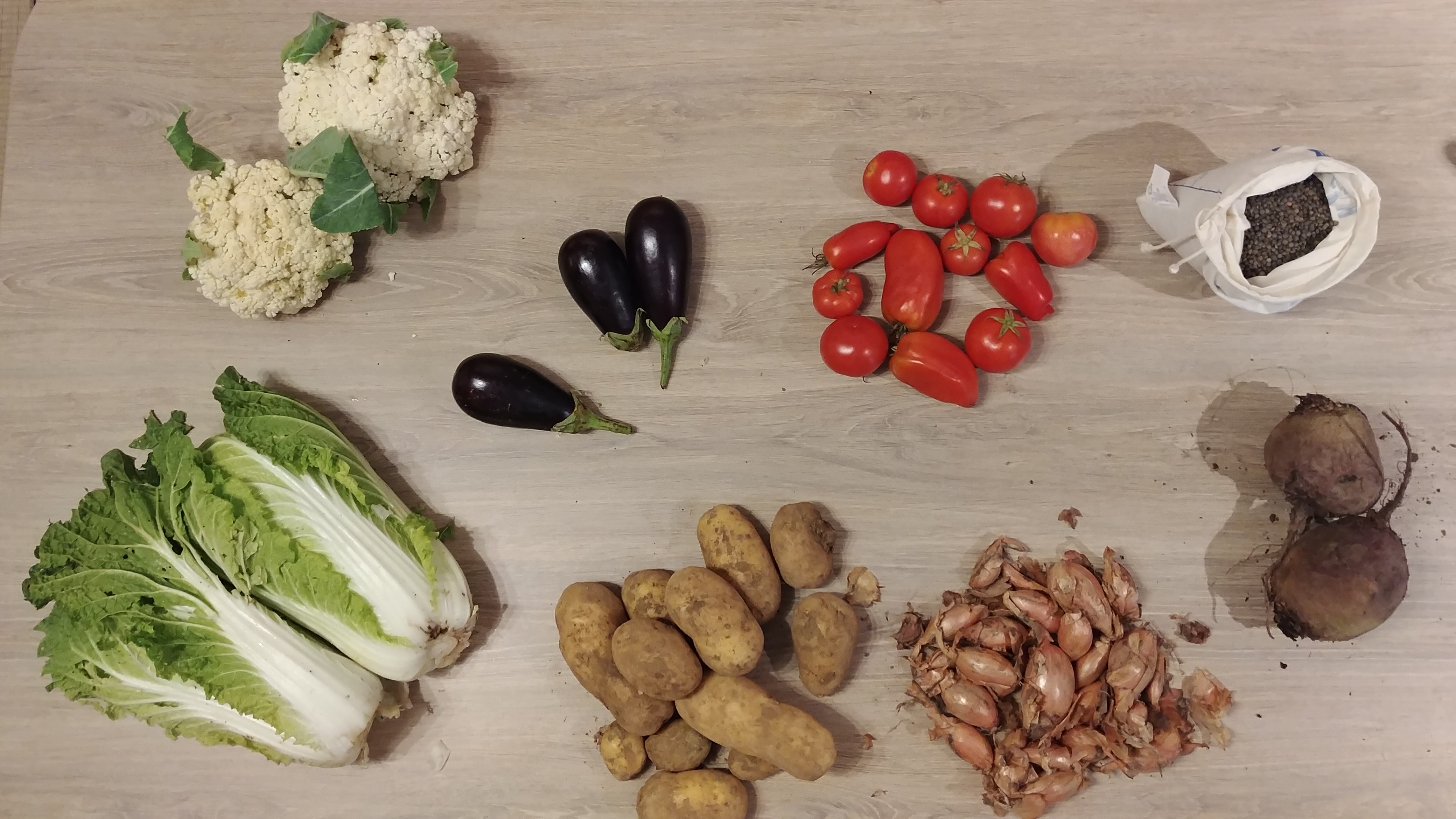 Légumes – 2017 – Octobre – 2ème panier